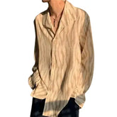 Zebra Striped Oversized Long Sleeve Shirt
